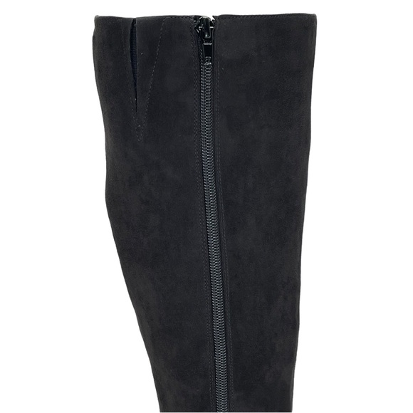International Concepts Taisa Black Microsuede Knee High Womens Boots Size 7M - Picture 7 of 10